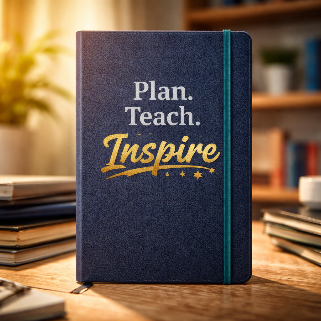 Plan. Teach. Inspire Hardcover Bound Notebook